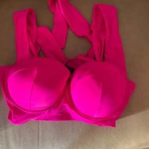 Pink torrid bathing suit top